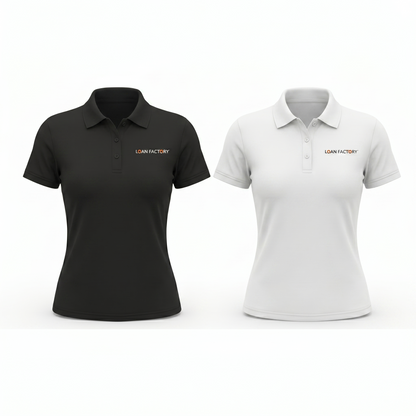 Loan Factory Women’s Short Sleeve Polo Shirt – Fall Collection
